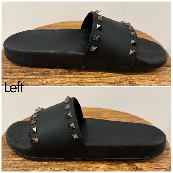 Valentino Garavani Rockstud Rubber Slide Sandal, sz 39 - Picture 7 of 11
